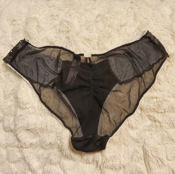 Victoria's Secret Sexy Little Things Satin Mesh and Rhinestone Panty - Picture 2 of 9